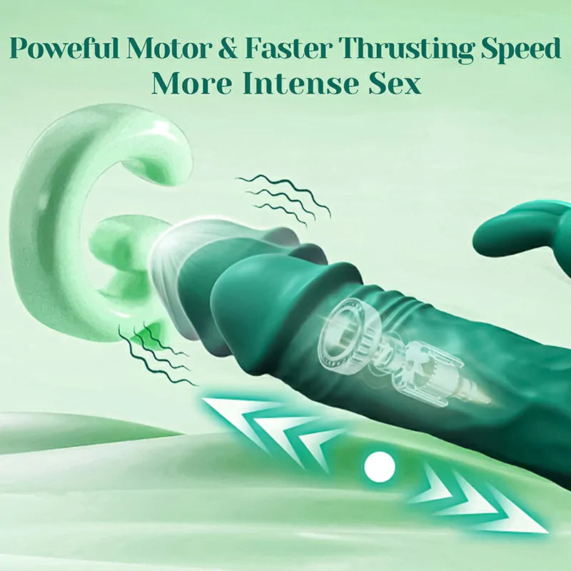 3 In 1 Powerful Vibrating Thrusting Vibrator