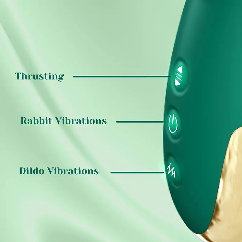 3 In 1 Powerful Vibrating Thrusting Vibrator