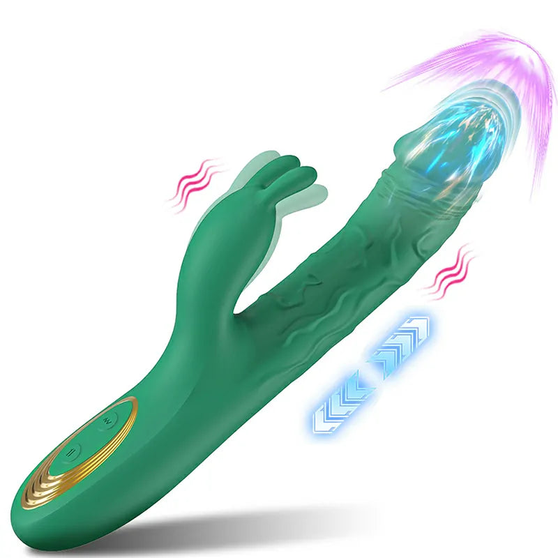 3 In 1 Powerful Vibrating Thrusting Vibrator