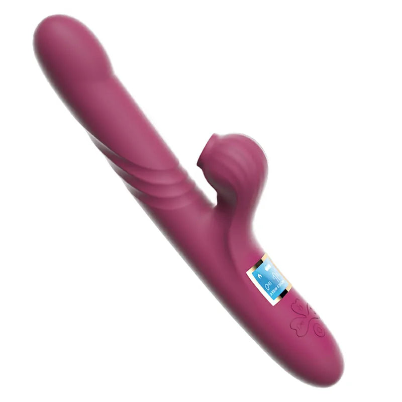 LED Display Sucking Heating Thrusting Vibrator