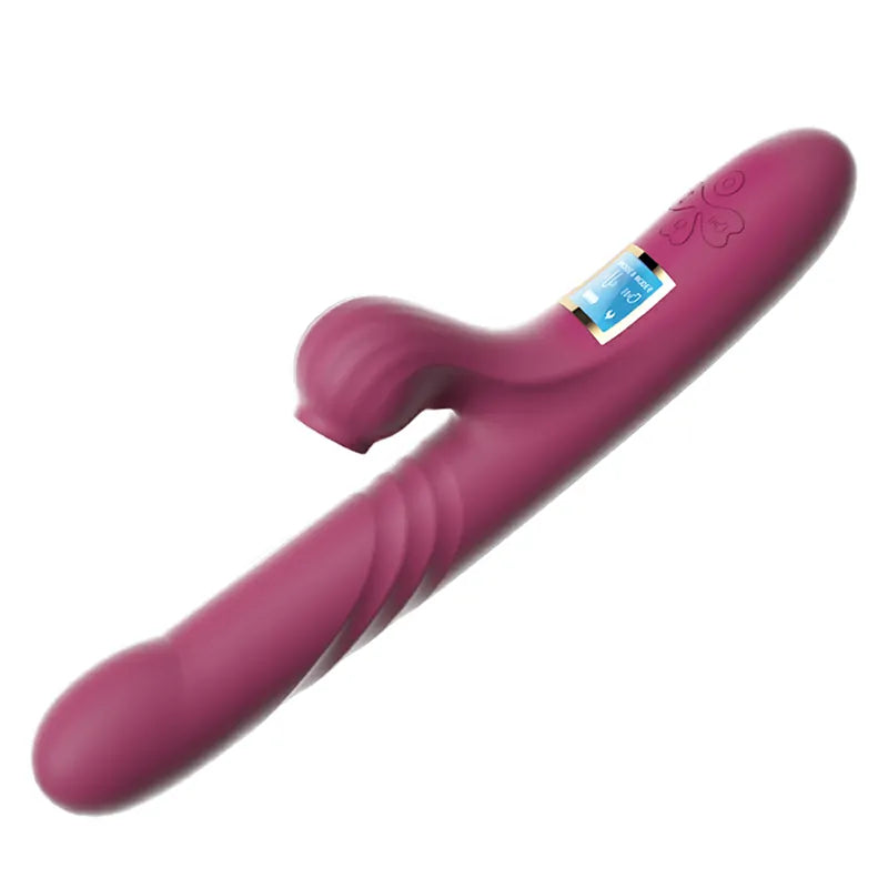 LED Display Sucking Heating Thrusting Vibrator