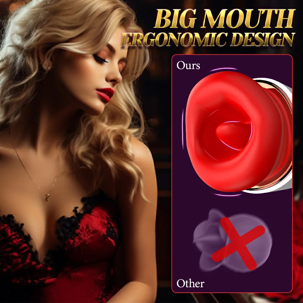 10 Vibration & Licking Swing Modes Tongue Vibrator