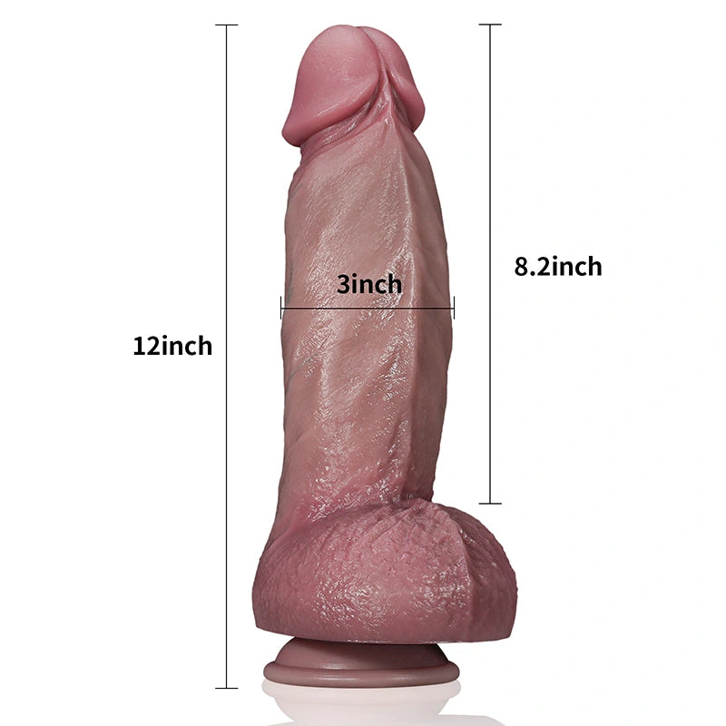 9.05Inch Ultra Chubby Shaft Liquid Silicone Dildo