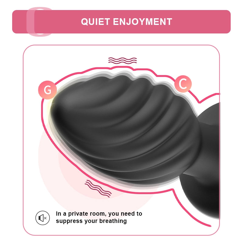 Silicone Butt Plug 10 Vibration Wireless Remote Control Easy To Use