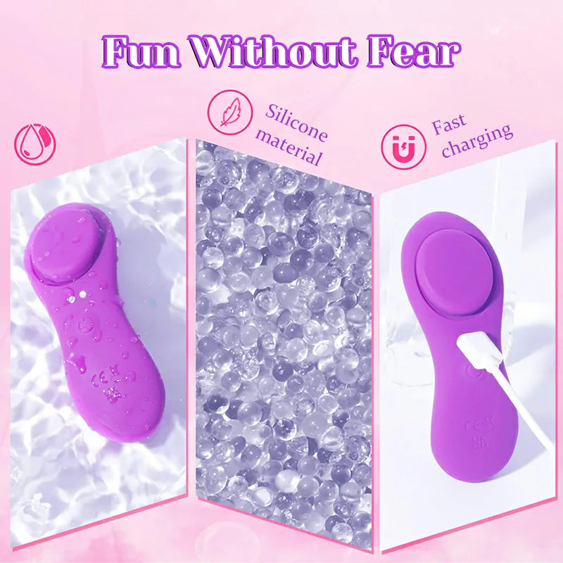 7-Mode Vibrating Wearable Vibrator with Magnetic Clip & App Remote Control