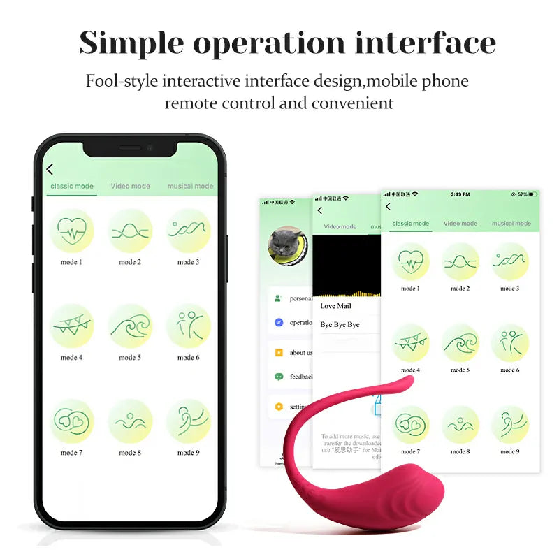 Portable APP Remote Wearable Vibrator