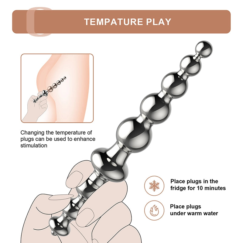 Metal Anal Trainer Butt Plug for Beginners