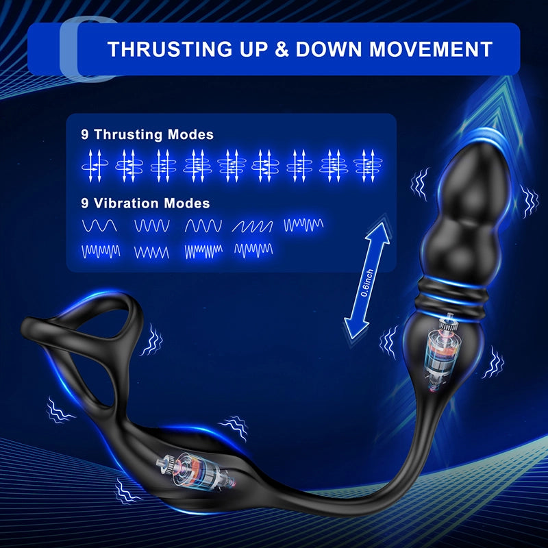 9 Vibration For Male Anal Beads Massager