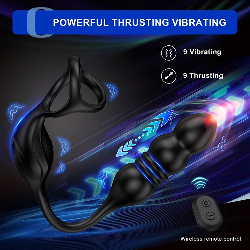 9 Vibration For Male Anal Beads Massager