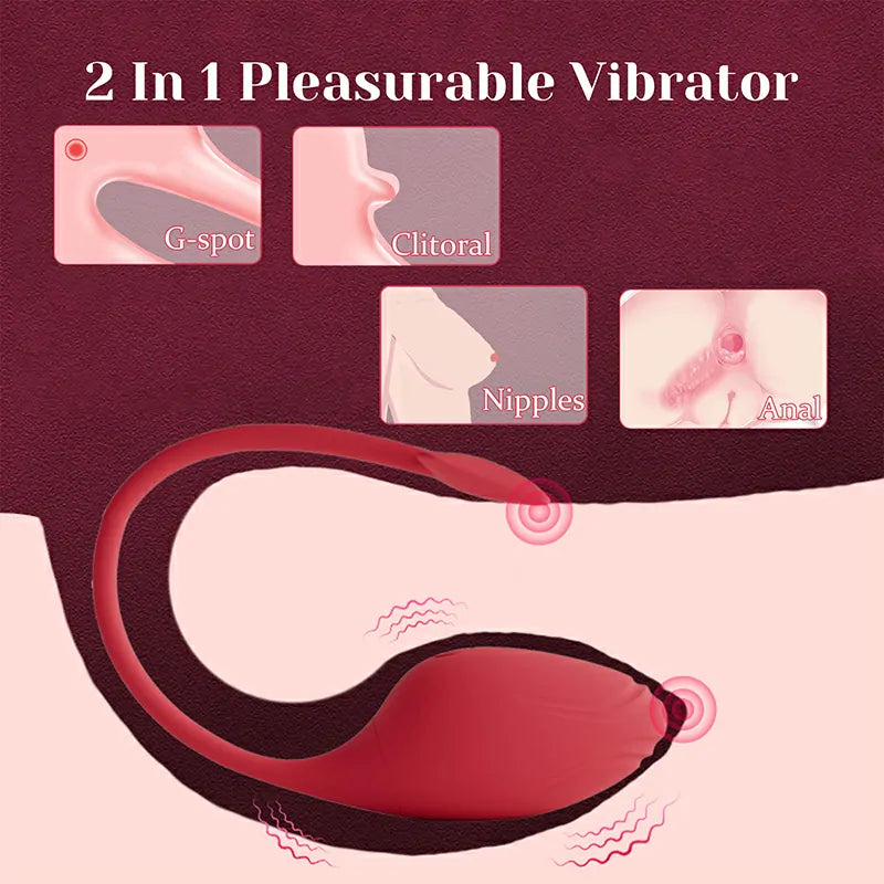 App Controlled Vibrator with 9 Powerful Vibrating Stimulation