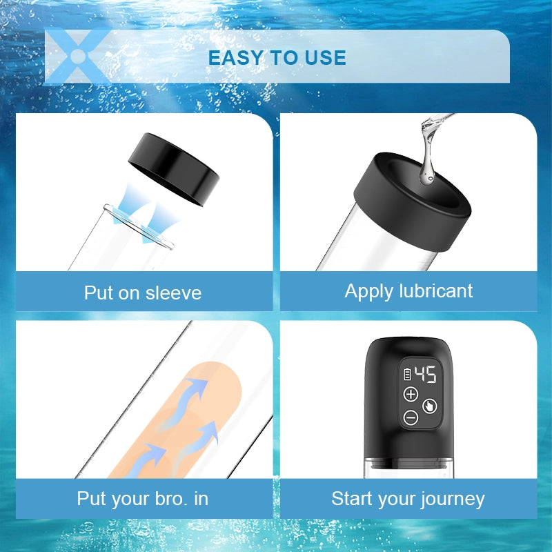 Penis Pump With Customizable Features And Smart Display