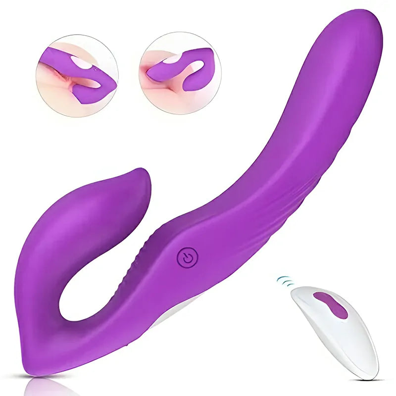 9-Speed Double-End Remote Control Clit Vibrator