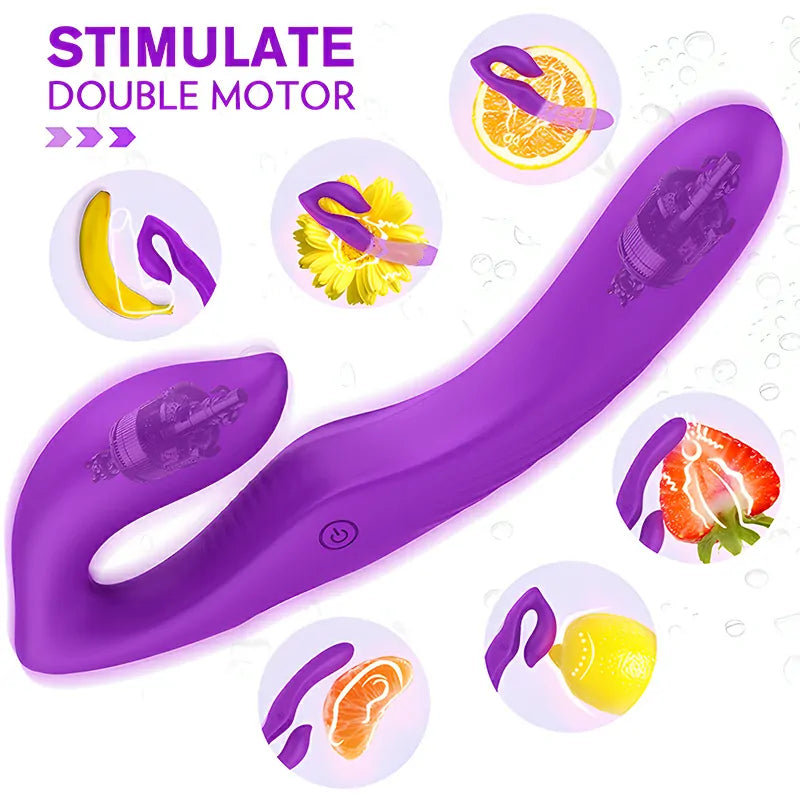 9-Speed Double-End Remote Control Clit Vibrator