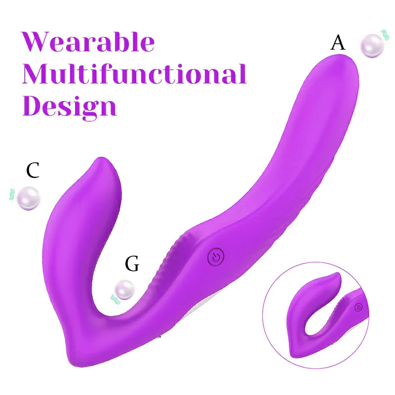 9-Speed Double-End Remote Control Clit Vibrator