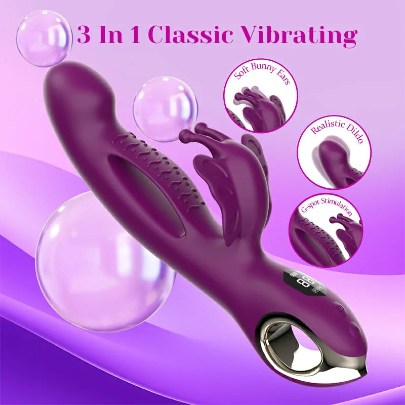 3-in-1 Butterfly Clitoral Vibrator with Multiple Vibration Modes