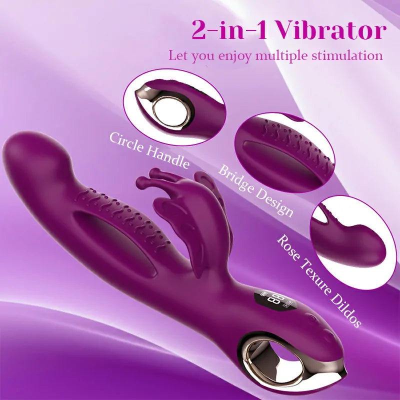 3-in-1 Butterfly Clitoral Vibrator with Multiple Vibration Modes