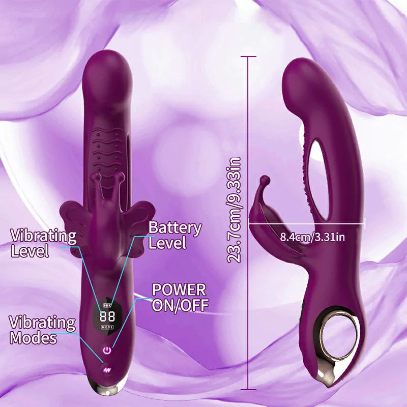 3-in-1 Butterfly Clitoral Vibrator with Multiple Vibration Modes