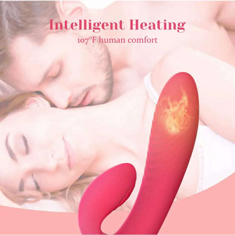 Rechargeable Silicone Clit Vibrator with 10 Vibration and 5 Sucking Modes