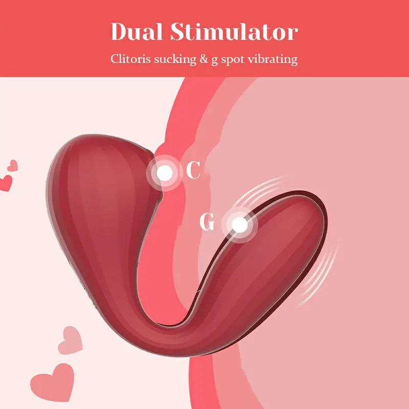 App-Controlled Portable Rechargeable Sucking Clitoral Vibrator