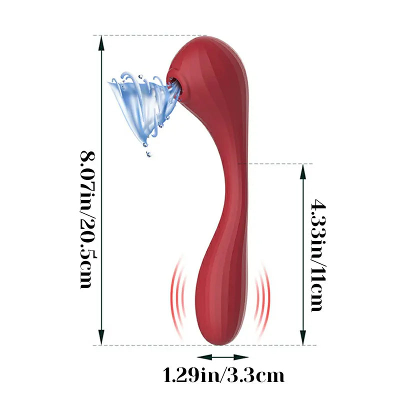 App-Controlled Portable Rechargeable Sucking Clitoral Vibrator