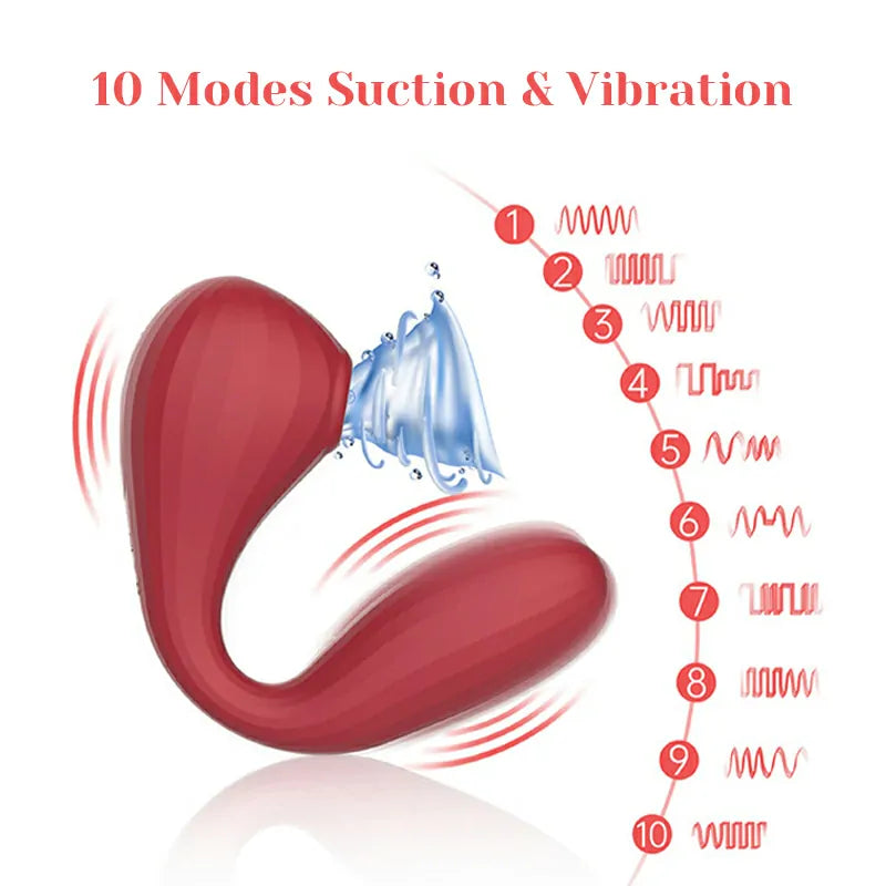 App-Controlled Portable Rechargeable Sucking Clitoral Vibrator