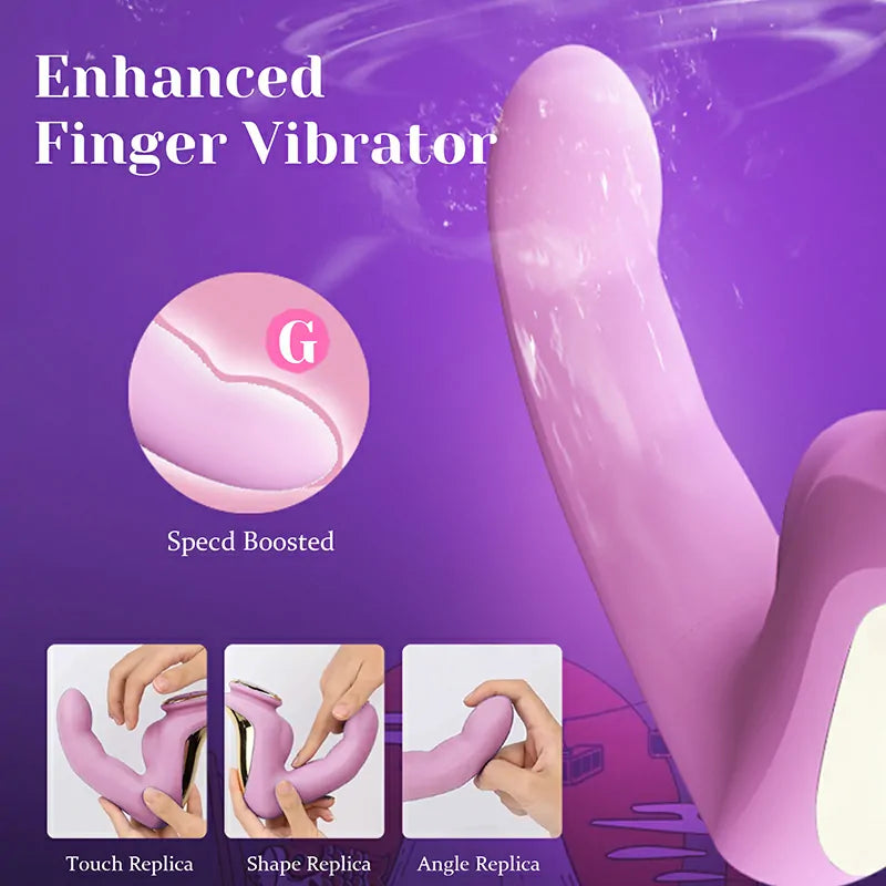 7 Vibration Modes Rechargeable Realistic Finger Vibrator