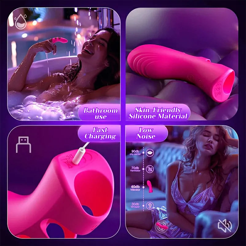 10 Vibration Mode Small Finger Vibrator