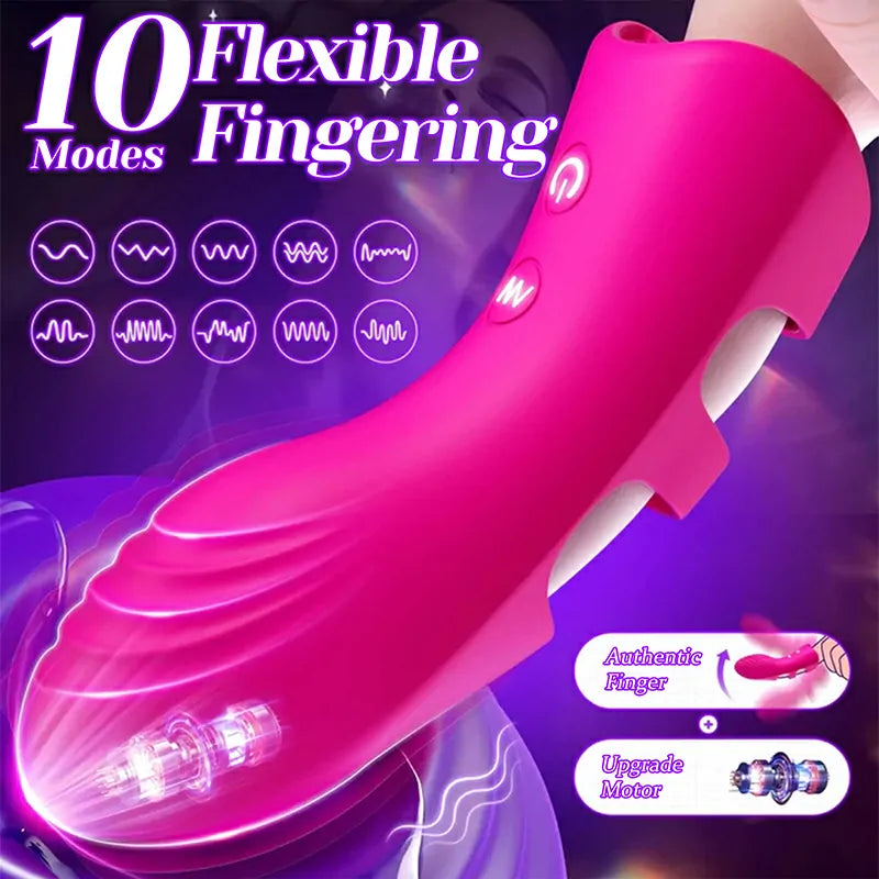 10 Vibration Mode Small Finger Vibrator