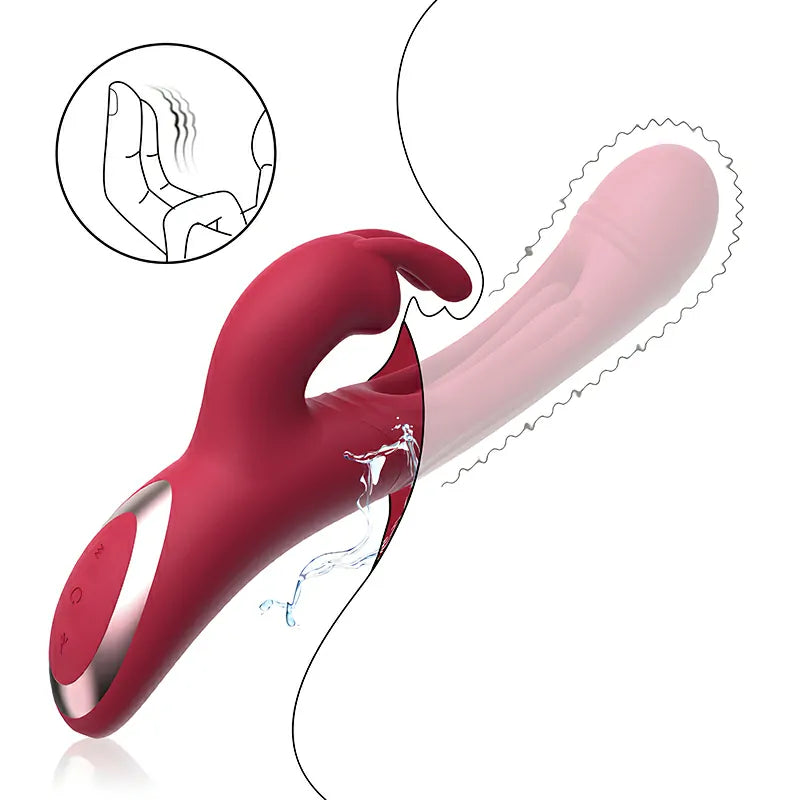 G Spot Rabbit Vibrator 12 Vibrating Tapping Slapping