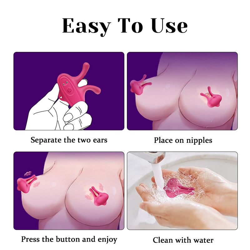 Nipple Sex Toy - 9 Vibration Modes for Couples Sex Pleasure