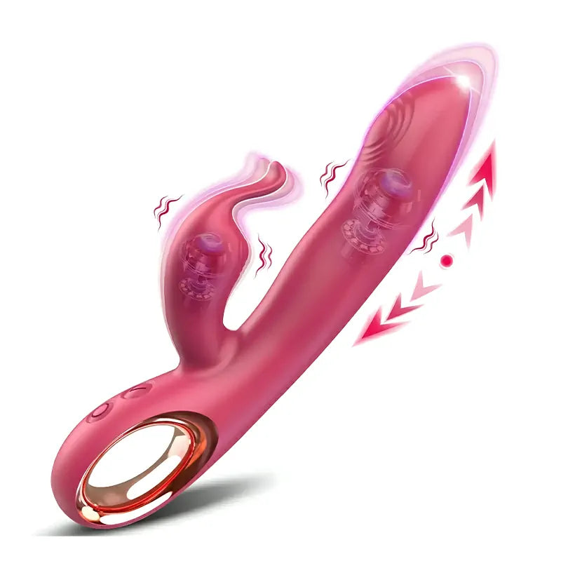 Rabbit Ears Vibrator 10 Modes Thrusting Tapping Vibrating