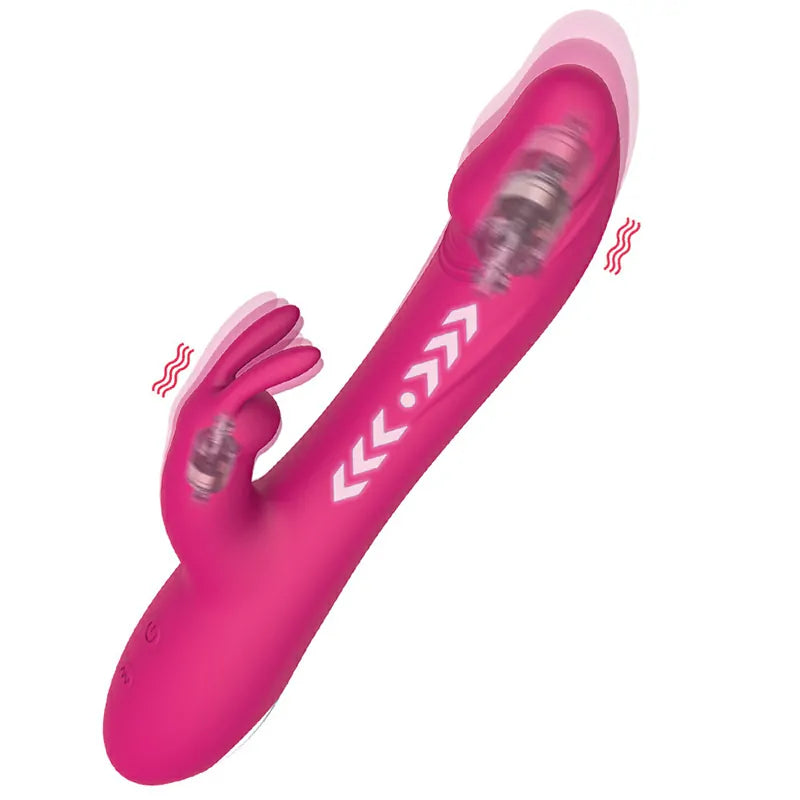 Dual Stimulation Rabbit Vibrator with Multi Thrusting Vibrating