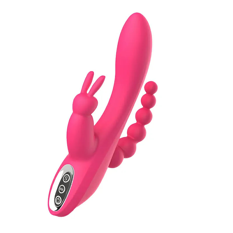 3 In 1 Rabbit Vibrator 7 Vibrating Clitorial G Spot Anal Stimulator