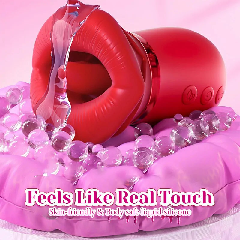 Rechargeable Silicone Vibrator Tongue Sucking Vibrator