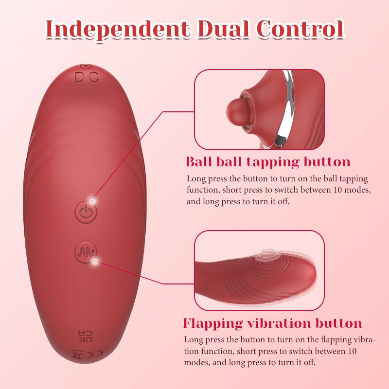 Wearable Vibrator with 10 Vibration & Wiggling Modes